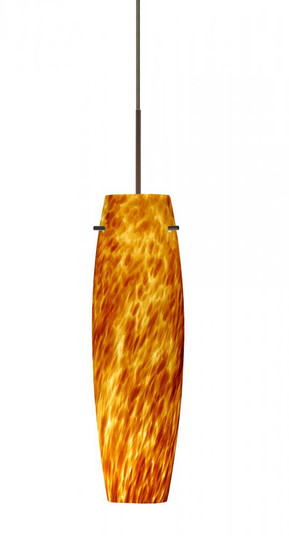 Besa Tu Tu Pendant, Amber Cloud, Bronze, 1x50W Halogen (127|XP-412118-BR)