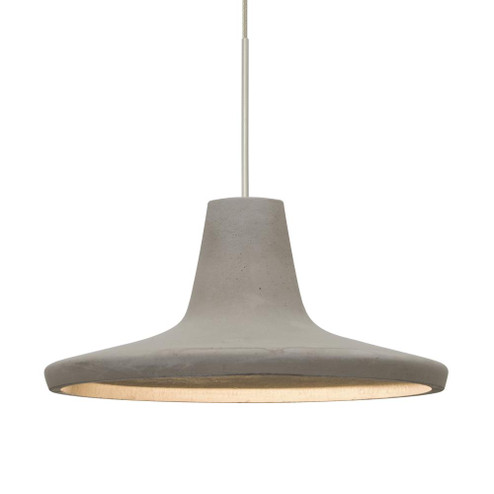 Besa Modus Cord Pendant, Tan, Satin Nickel Finish, 1x9W LED, 15Ft. Cord (127|XP-MODUSTN-LED-SN-L)