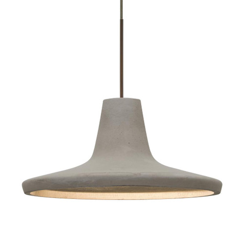 Besa Modus Cord Pendant, Tan, Bronze Finish, 1x9W LED, 15Ft. Cord (127|1XC-MODUSTN-LED-BR-L)