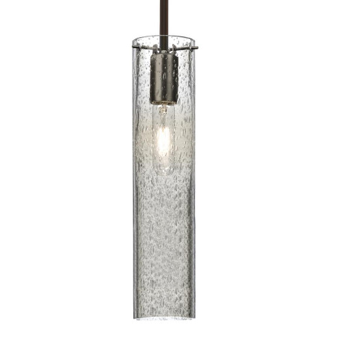 Besa, Juni 16 Stem Pendant, Clear Bubble, Bronze, 1x60W Medium Base, 15Ft. Cord (127|1TT-JUNI16CL-BR-L)