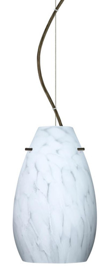 Besa Pera 9 Cable Pendant Carrera Bronze 1x100W Medium Base, 15Ft. Cord (127|1KX-412619-BR-L)