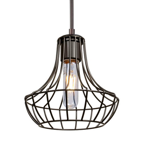 Besa Pendant Spezza 7 Bronze 1x100W Medium Base , 15Ft. Cord (127|1JT-SPEZ07-BR-L)