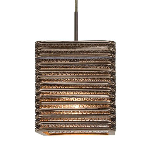 Besa, Kirk 6 Cord Pendant, Bronze Finish, 1x9W LED, 15Ft. Cord (127|1JT-KIRK6-LED-BR-L)