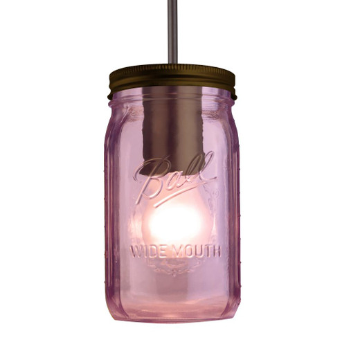 Besa Pendant Milo 4 Bronze Purple 1x40W Medium Base A15 , 15Ft. Cord (127|1JC-MILO4PL-BR-L)