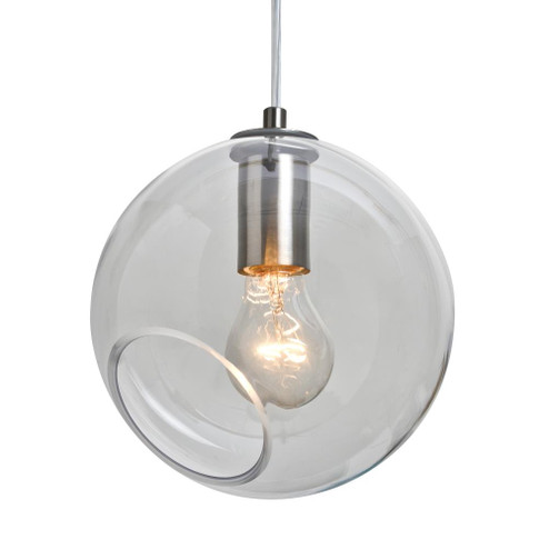 Besa, Maestro 8 Cord Pendant for Multiport Canopy, Clear, Satin Nickel Finish, 1x60W (127|1JC-MAESTRO8CL-SN-L)