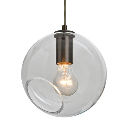 Besa, Maestro 8 Cord Pendant for Multiport Canopy, Clear, Bronze Finish, 1x60W Medium (127|1JC-MAESTRO8CL-BR-L)