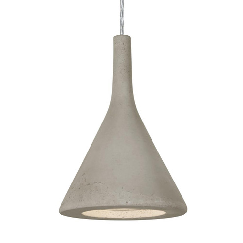 Besa Gala Pendant, Tan, Satin Nickel Finish, 1x9W LED, 15Ft. Cord (127|1JC-GALATN-LED-SN-L)