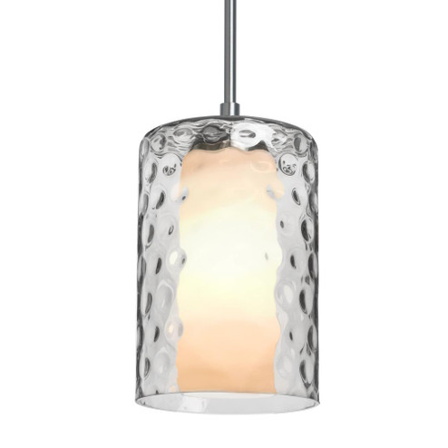 Besa, Esa Cord Pendant, Clear, Satin Nickel Finish, 1x60W Medium Base, 15Ft. Cord (127|1JC-ESACL-SN-L)