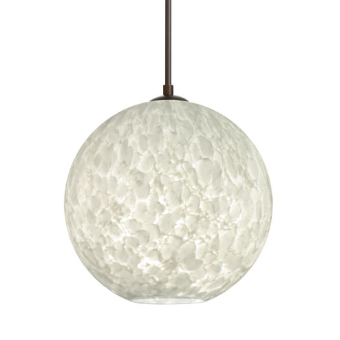 Besa Coco 8 Pendant, Carrera, Bronze Finish, 1x9W LED, 15Ft. Cord (127|1JC-COCO819-LED-BR-L)