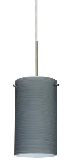 Besa Stilo 7 LED Pendant Titan Satin Nickel 1x9W LED, 15Ft. Cord (127|1BT-4404TN-LED-SN-L)