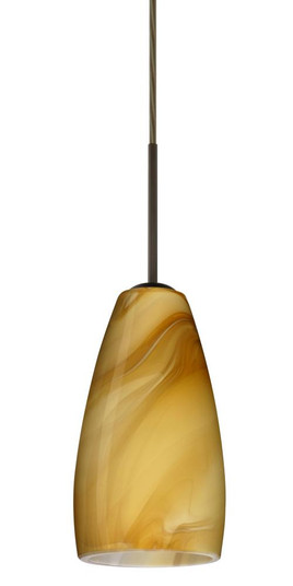 Besa Chrissy Pendant Bronze Honey 1x50W B10 Medium Base, 15Ft. Cord (127|1BT-1509HN-MED-BR-L)