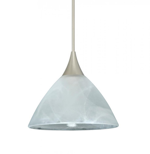 Besa Pendant Domi Satin Nickel Marble 1x5W LED (127|RXP-174352-LED-SN)