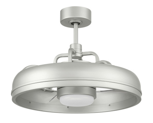 Taylor 20'' 3-Blade Indoor/Outdoor (Damp) Ceiling Fan in Painted Nickel w/ Clear Acrylic Blades (20|TYL24PN3)