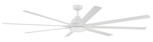 Rush 84'' 8-Blade Indoor/Outdoor (Wet) Ceiling Fan in White w/ White Blades (20|RSH84W8)