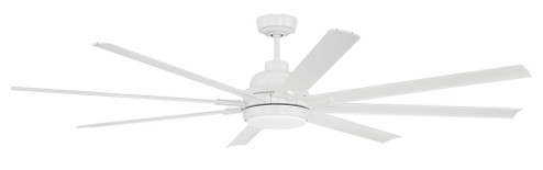 Rush 72'' 8-Blade Indoor/Outdoor (Wet) Ceiling Fan in White w/ White Blades; Light Kit Included ( (20|RSH72W8)