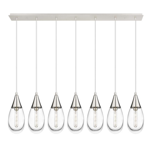 Malone - 7 Light - 50 inch - Polished Nickel - Linear Pendant (3442|127-450-1P-PN-G450-6CL)