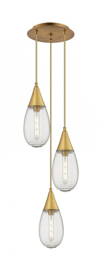 Malone - 3 Light - 14 inch - Brushed Brass - Multi Pendant (3442|113-450-1P-BB-G450-6SCL)