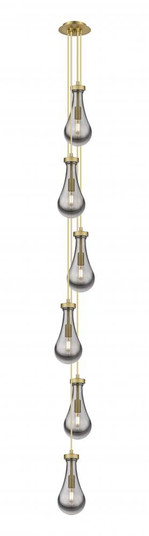 Owego - 6 Light - 7 inch - Brushed Brass - Multi Pendant (3442|106-451-1P-BB-G451-5SM)