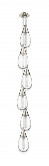 Malone - 6 Light - 8 inch - Brushed Satin Nickel - Multi Pendant (3442|106-450-1P-SN-G450-6CL)