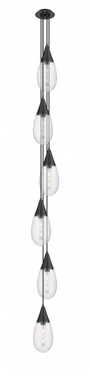 Malone - 6 Light - 8 inch - Matte Black - Multi Pendant (3442|106-450-1P-BK-G450-6SCL)
