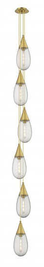 Malone - 6 Light - 8 inch - Brushed Brass - Multi Pendant (3442|106-450-1P-BB-G450-6SCL)