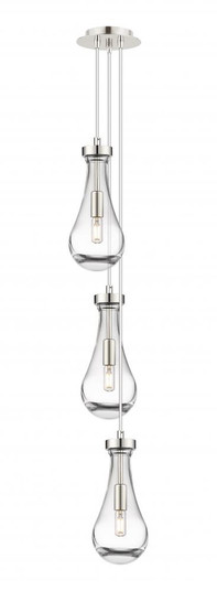 Owego - 3 Light - 7 inch - Polished Nickel - Multi Pendant (3442|103-451-1P-PN-G451-5CL)