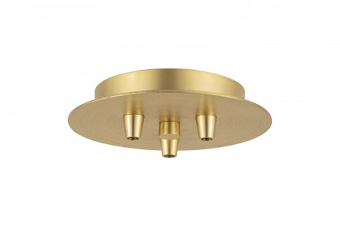 3 Light Round Multi Port Canopy (3442|103-SG)