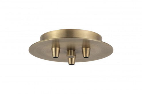 3 Light Round Multi Port Canopy (3442|103-BB)