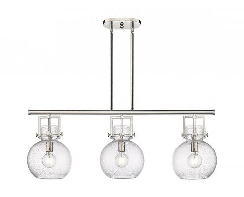 Newton Sphere - 3 Light - 42 inch - Polished Nickel - Island Light (3442|411-3I-PN-G410-10SDY)