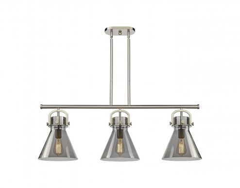 Newton Cone - 3 Light - 42 inch - Satin Nickel - Island Light (3442|410-3I-SN-G411-10SM)