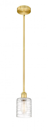 Cobbleskill - 1 Light - 5 inch - Satin Gold - Cord hung - Mini Pendant (3442|616-1S-SG-G1113)