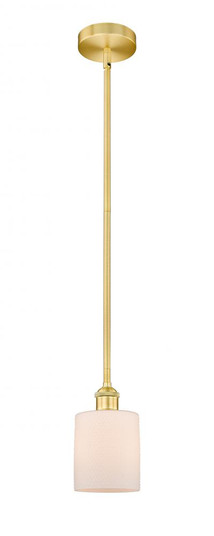 Cobbleskill - 1 Light - 5 inch - Satin Gold - Cord hung - Mini Pendant (3442|616-1S-SG-G111)
