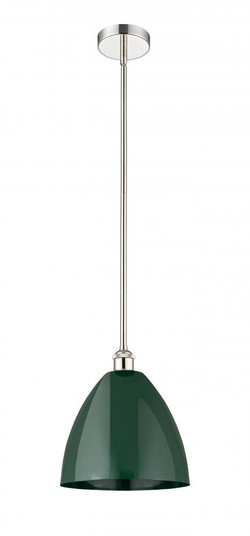 Plymouth - 1 Light - 12 inch - Polished Nickel - Cord hung - Mini Pendant (3442|616-1S-PN-MBD-12-GR)