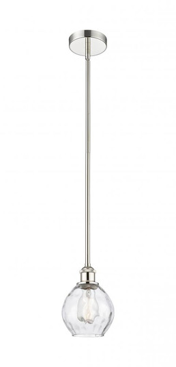 Waverly - 1 Light - 6 inch - Polished Nickel - Cord hung - Mini Pendant (3442|616-1S-PN-G362-LED)