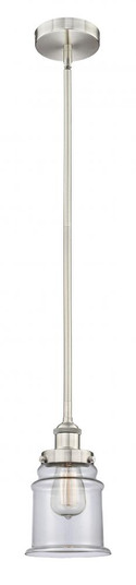 Canton - 1 Light - 6 inch - Brushed Satin Nickel - Cord hung - Mini Pendant (3442|616-1SH-SN-G182-LED)