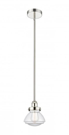 Olean - 1 Light - 7 inch - Polished Nickel - Cord hung - Mini Pendant (3442|616-1SH-PN-G322-LED)