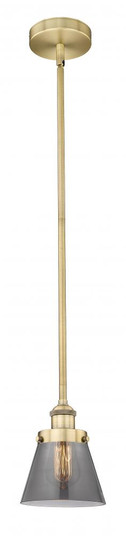 Cone - 1 Light - 6 inch - Brushed Brass - Cord hung - Mini Pendant (3442|616-1SH-BB-G63)
