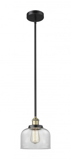 Bell - 1 Light - 8 inch - Black Antique Brass - Stem hung - Mini Pendant (3442|616-1SH-BAB-G72)