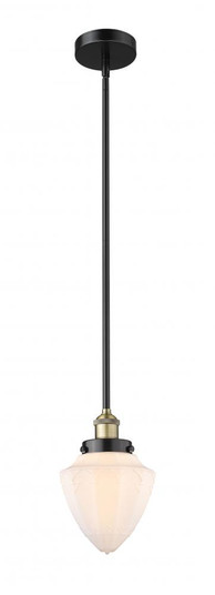Bullet - 1 Light - 7 inch - Black Antique Brass - Stem hung - Mini Pendant (3442|616-1SH-BAB-G661-7)