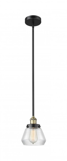 Fulton - 1 Light - 7 inch - Black Antique Brass - Stem hung - Mini Pendant (3442|616-1SH-BAB-G172)