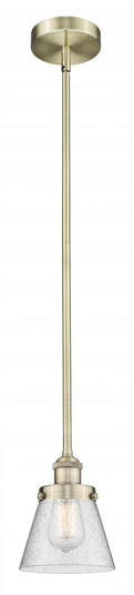 Cone - 1 Light - 6 inch - Antique Brass - Cord hung - Mini Pendant (3442|616-1SH-AB-G64)