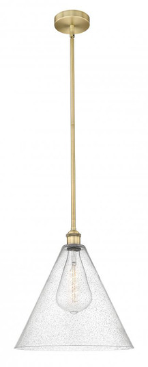 Berkshire - 1 Light - 16 inch - Brushed Brass - Cord hung - Pendant (3442|616-1S-BB-GBC-164-LED)