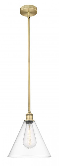 Berkshire - 1 Light - 12 inch - Brushed Brass - Cord hung - Mini Pendant (3442|616-1S-BB-GBC-122-LED)