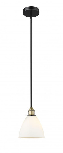 Bristol - 1 Light - 8 inch - Black Antique Brass - Stem hung - Mini Pendant (3442|616-1S-BAB-GBD-751)