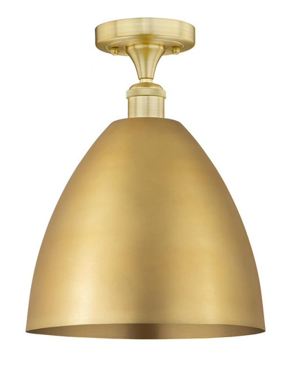 Bristol - 1 Light - 12 inch - Satin Gold - Semi-Flush Mount (3442|616-1F-SG-MBD-12-SG)