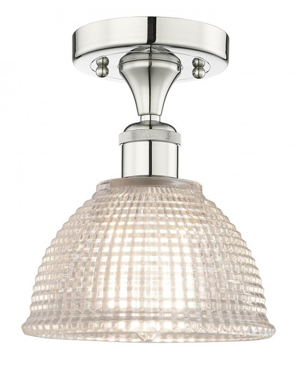 Arietta - 1 Light - 8 inch - Polished Nickel - Semi-Flush Mount (3442|616-1F-PN-G422)