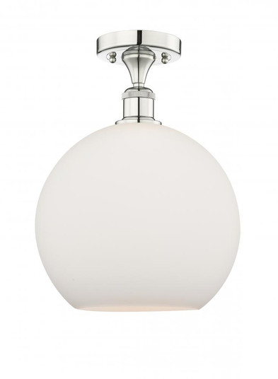 Athens - 1 Light - 12 inch - Polished Nickel - Semi-Flush Mount (3442|616-1F-PN-G121-12)