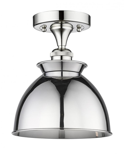 Adirondack - 1 Light - 8 inch - Polished Chrome - Semi-Flush Mount (3442|616-1F-PC-M14-PC)