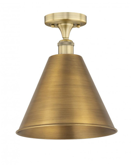 Berkshire - 1 Light - 12 inch - Brushed Brass - Semi-Flush Mount (3442|616-1F-BB-MBC-12-BB)