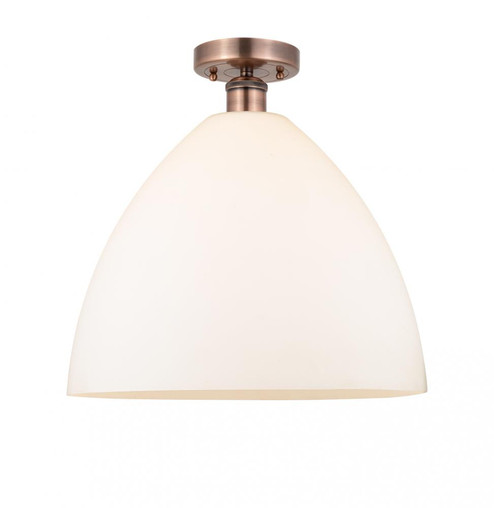 Bristol - 1 Light - 16 inch - Antique Copper - Semi-Flush Mount (3442|616-1F-AC-GBD-161)